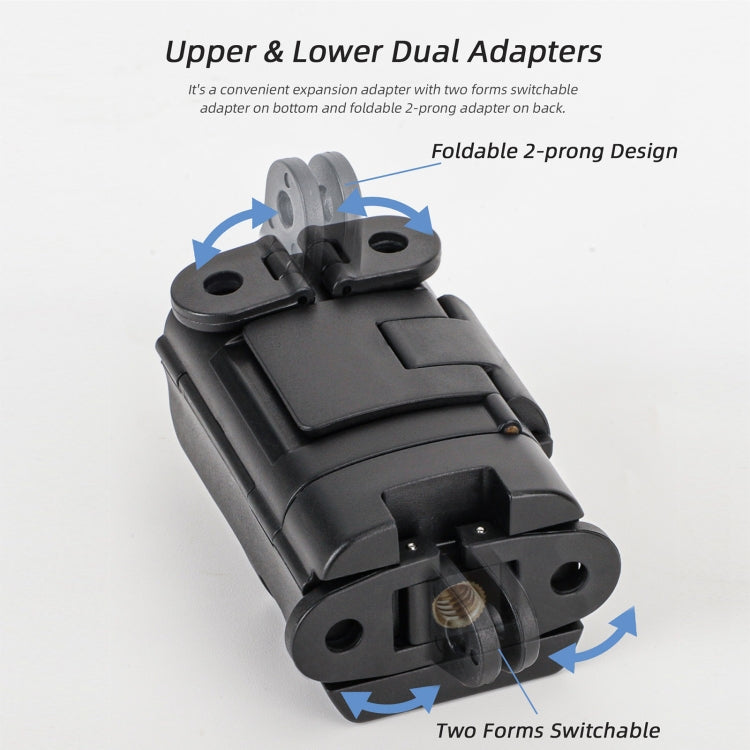 Para DJI OSMO Pocket 3 Sunnylife adaptador de expansión plegable doble ganchos adaptador funda protectora con soporte, OP3-AD748