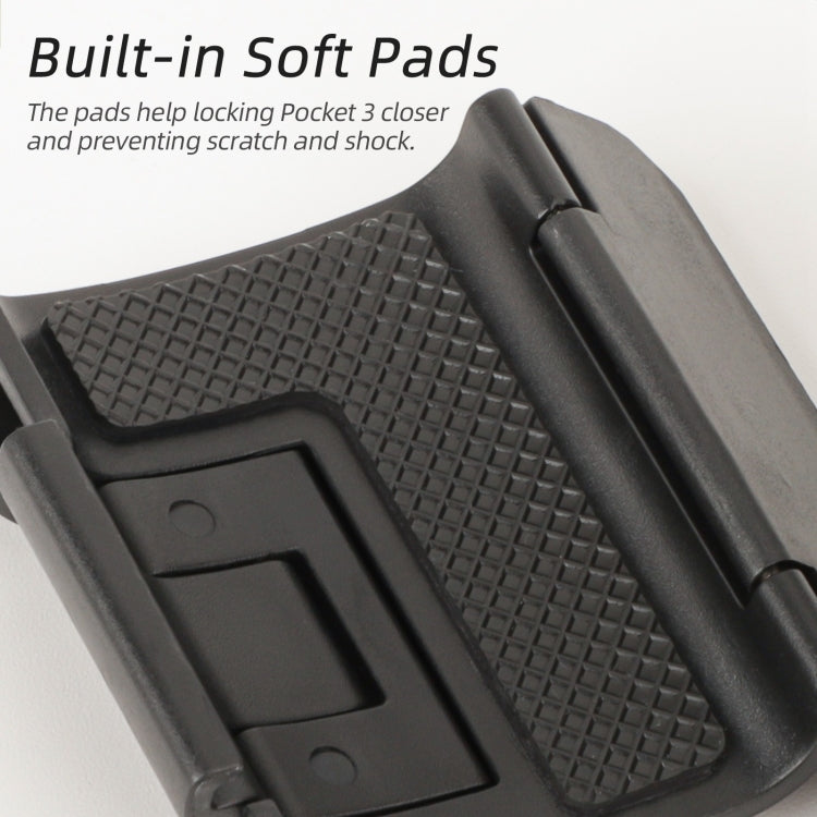 Para DJI OSMO Pocket 3 Sunnylife adaptador de expansión plegable doble ganchos adaptador funda protectora con soporte, OP3-AD748