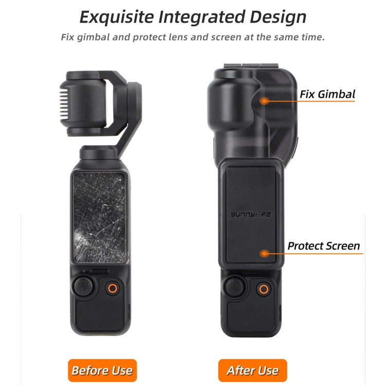Para DJI OSMO Pocket 3 Sunnylife Protector de cámara con cubierta de cardán integrado, OP3-Z754