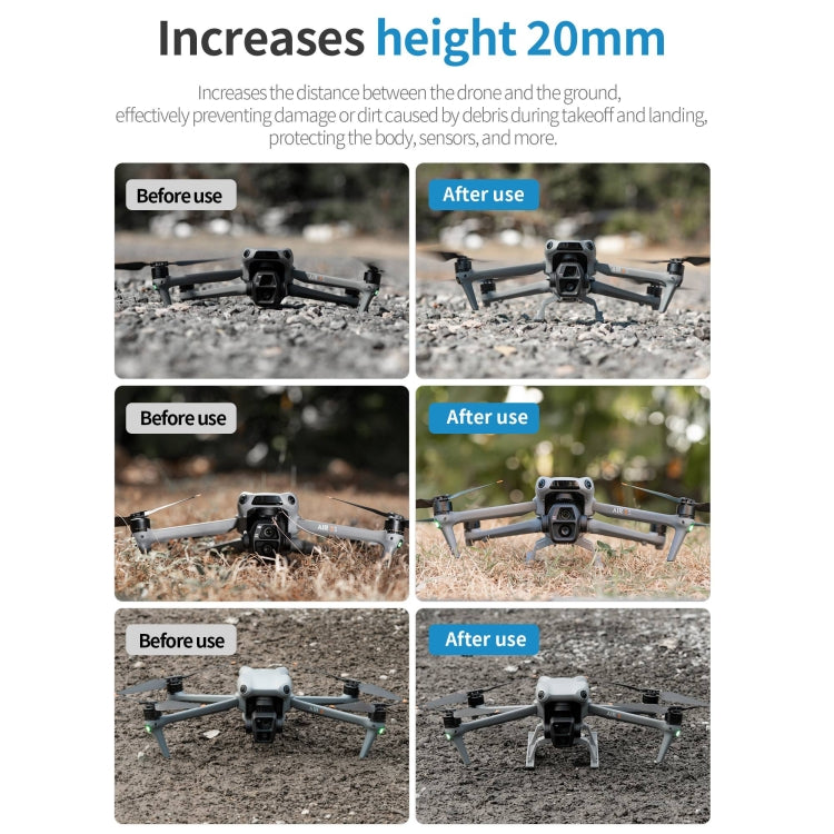 Bastidor de entrenamiento para tren de aterrizaje elevado, anticaídas y antisuciedad, plegable, para DJI Air 3S/3 STARTRC