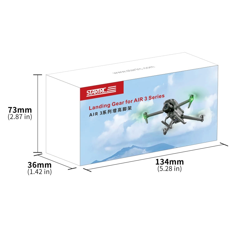 Bastidor de entrenamiento para tren de aterrizaje elevado, anticaídas y antisuciedad, plegable, para DJI Air 3S/3 STARTRC