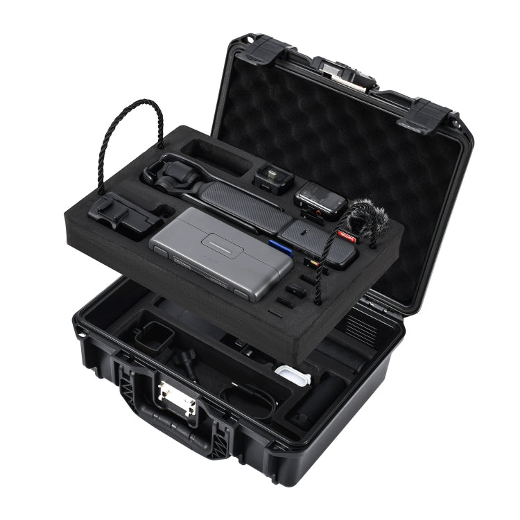 Estuche de almacenamiento tipo maleta de doble capa EVA ABS resistente al agua con cerradura de combinación TSA STARTRC para DJI Osmo Pocket 3, For DJI Osmo Pocket 3