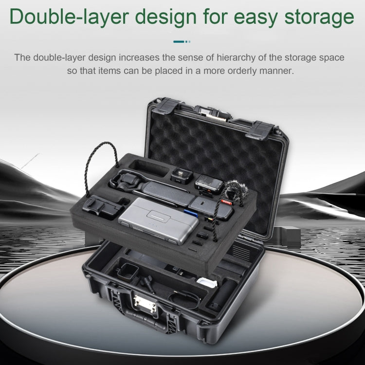 Estuche de almacenamiento tipo maleta de doble capa EVA ABS resistente al agua con cerradura de combinación TSA STARTRC para DJI Osmo Pocket 3, For DJI Osmo Pocket 3