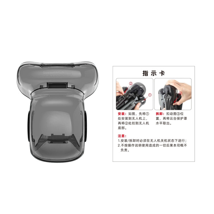 Para DJI Air 3S STARTRC Cubierta protectora de lente Cubierta de cardán, For DJI Air 3S