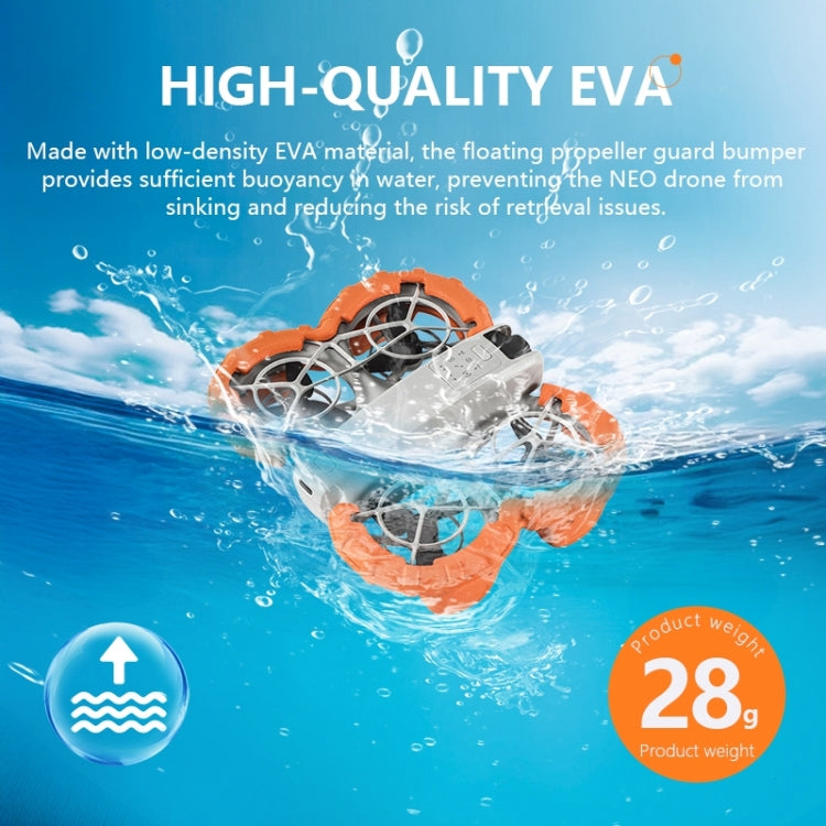 Parachoques protector de hélice flotante antihundimiento ligero para DJI Neo STARTRC, For DJI Neo (Orange)