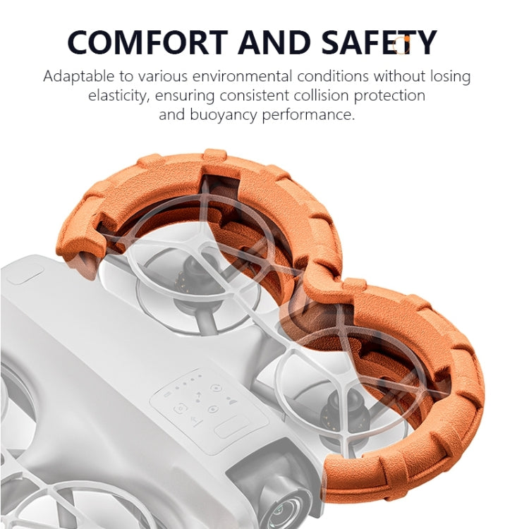 Parachoques protector de hélice flotante antihundimiento ligero para DJI Neo STARTRC, For DJI Neo (Orange)