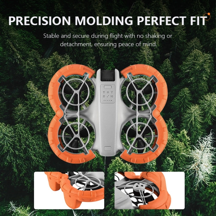 Parachoques protector de hélice flotante antihundimiento ligero para DJI Neo STARTRC, For DJI Neo (Orange)