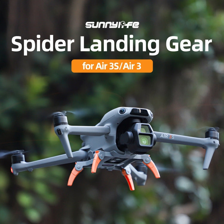 Para DJI Air 3S / 3 Extensiones de tren de aterrizaje Sunnylife Pata de soporte de engranajes de araña elevados