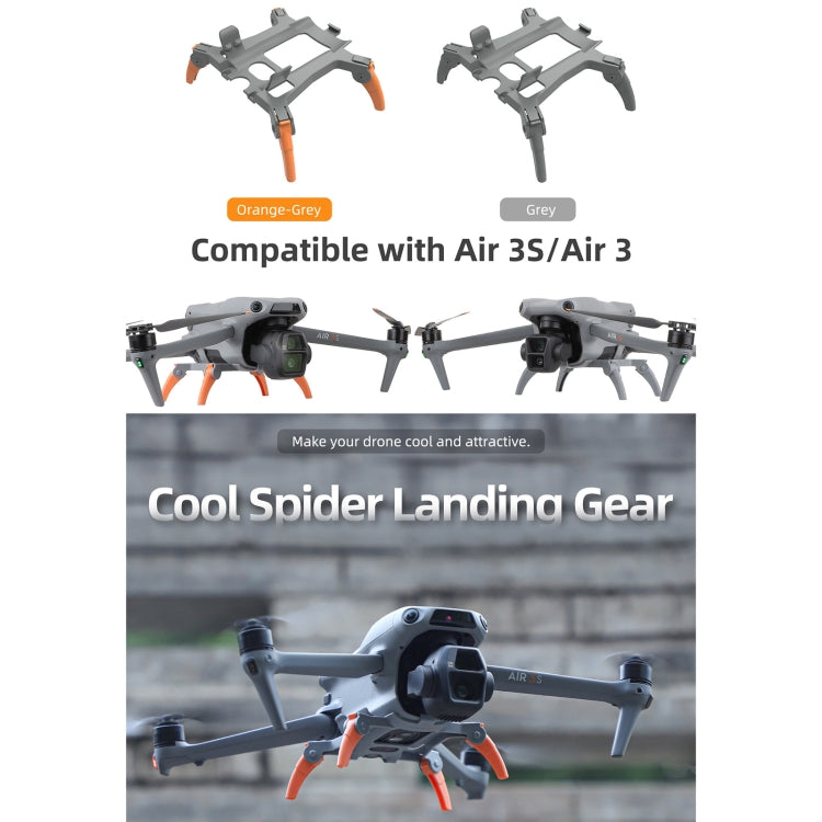 Para DJI Air 3S / 3 Extensiones de tren de aterrizaje Sunnylife Pata de soporte de engranajes de araña elevados