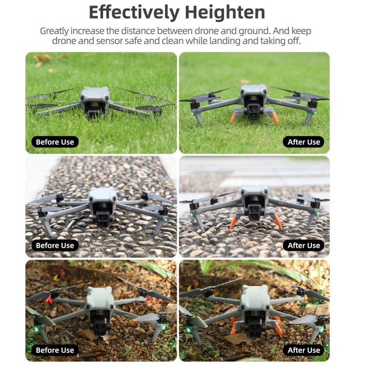 Para DJI Air 3S / 3 Extensiones de tren de aterrizaje Sunnylife Pata de soporte de engranajes de araña elevados