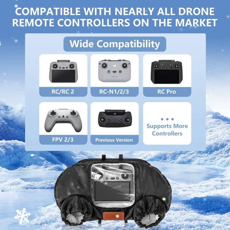 Guantes de invierno abrigados con control remoto universal para drones STARTRC, V2