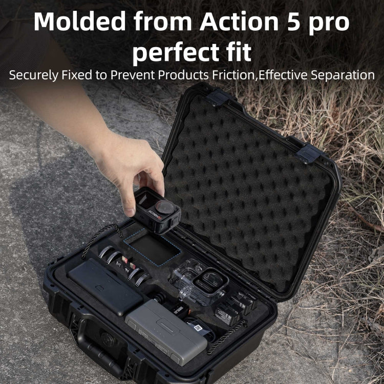 Estuche de almacenamiento tipo maleta de doble capa EVA ABS resistente al agua STARTRC para DJI Osmo Action 5 Pro, For DJI Osmo Action 5 Pro