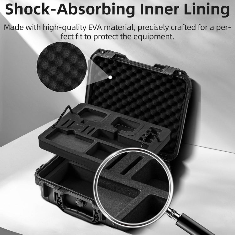 Estuche de almacenamiento tipo maleta de doble capa EVA ABS resistente al agua STARTRC para DJI Osmo Action 5 Pro, For DJI Osmo Action 5 Pro