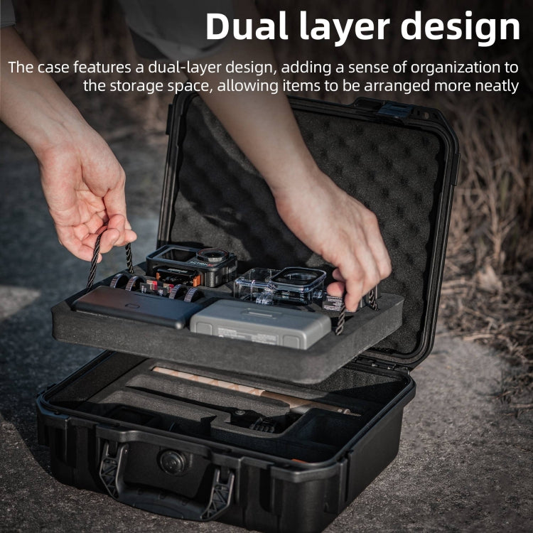 Estuche de almacenamiento tipo maleta de doble capa EVA ABS resistente al agua STARTRC para DJI Osmo Action 5 Pro, For DJI Osmo Action 5 Pro