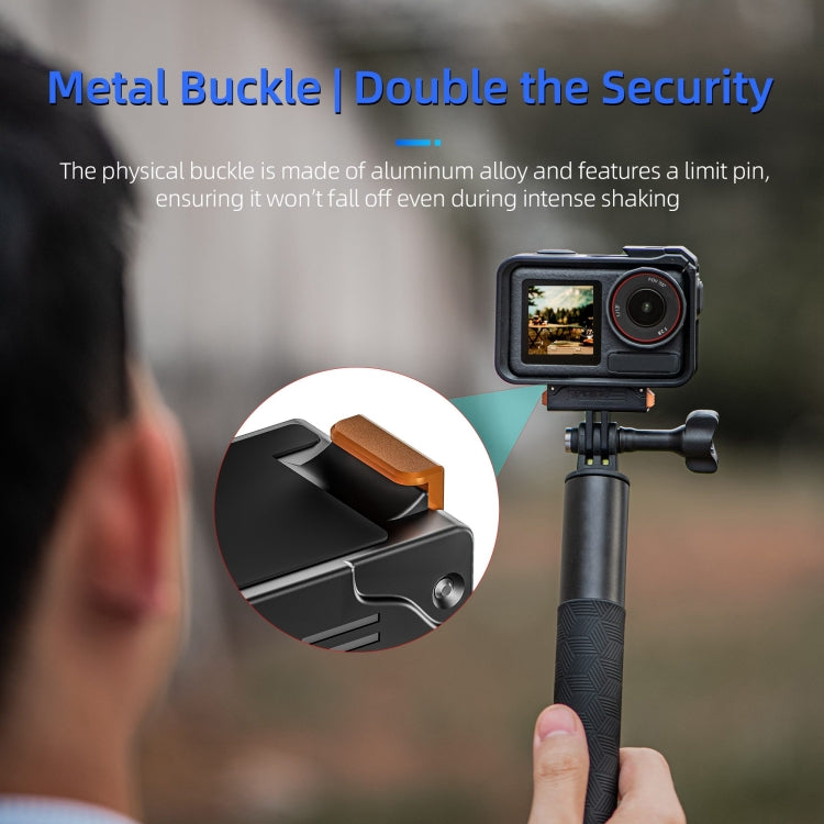 Soporte de extensión magnético con adaptador rápido de plástico STARTRC para DJI Osmo Action 5 Pro, For DJI Osmo Action 5 Pro / 4 / 3 Plastic