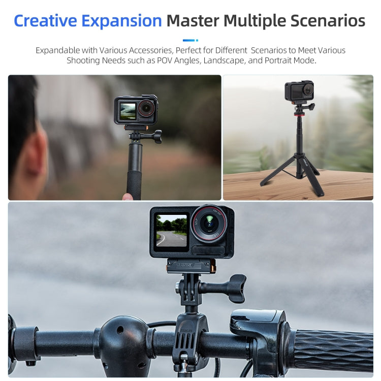 Soporte de extensión magnético con adaptador rápido de plástico STARTRC para DJI Osmo Action 5 Pro, For DJI Osmo Action 5 Pro / 4 / 3 Plastic