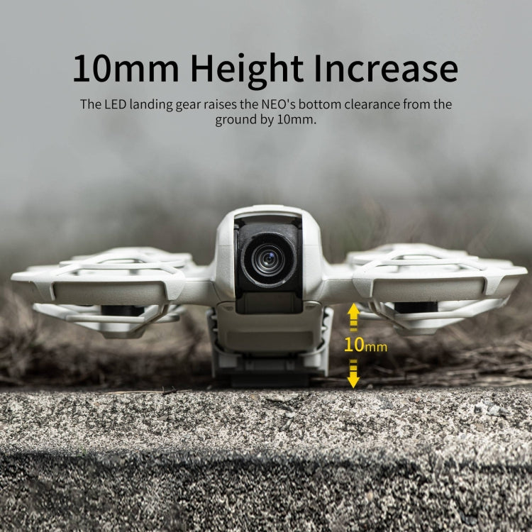 Soporte de entrenamiento para tren de aterrizaje elevado anticaídas plegable con luz LED para DJI Neo STARTRC, For DJI Neo
