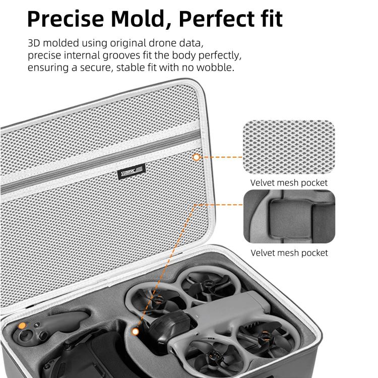 Bolso de hombro de PU mejorado para DJI Avata 360 STARTRC, bolso de mano para kit de vuelo con sensor de movimiento., For DJI Avata 360