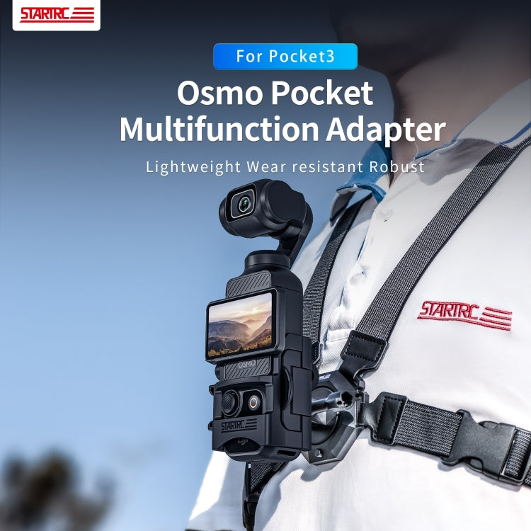 Para DJI OSMO Pocket 3 STARTRC soporte adaptador de expansión de marco de protección, For DJI OSMO Pocket 3 Expansion Adapter