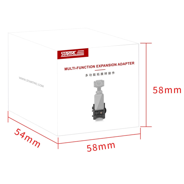 Para DJI OSMO Pocket 3 STARTRC soporte adaptador de expansión de marco de protección, For DJI OSMO Pocket 3 Expansion Adapter