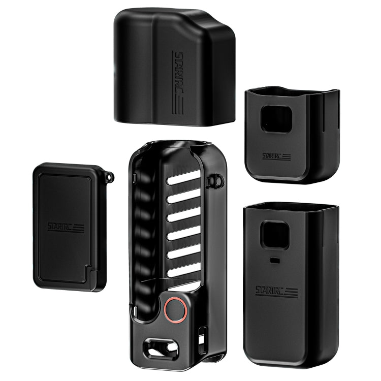 Para DJI OSMO Pocket 3 STARTRC 5 en 1 Cuerpo Lente Mango Pantalla Funda de silicona TPU, 5 in 1 Case