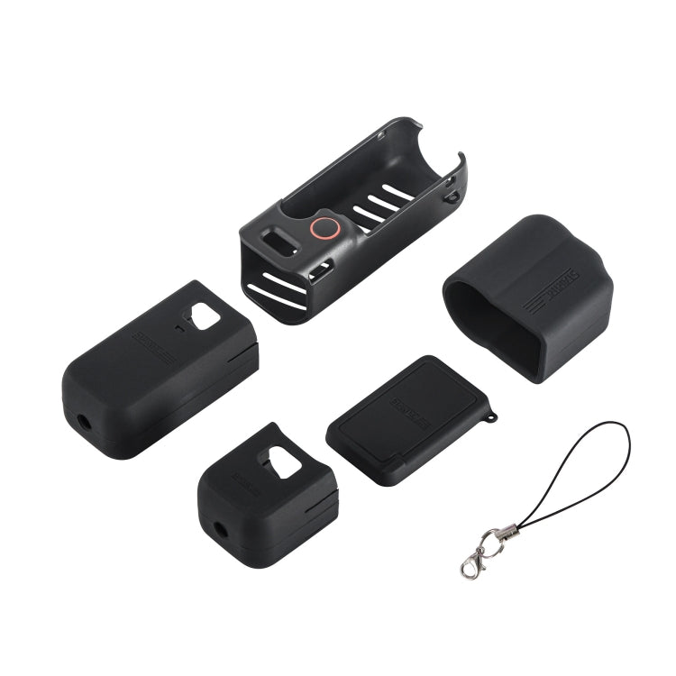 Para DJI OSMO Pocket 3 STARTRC 5 en 1 Cuerpo Lente Mango Pantalla Funda de silicona TPU, 5 in 1 Case