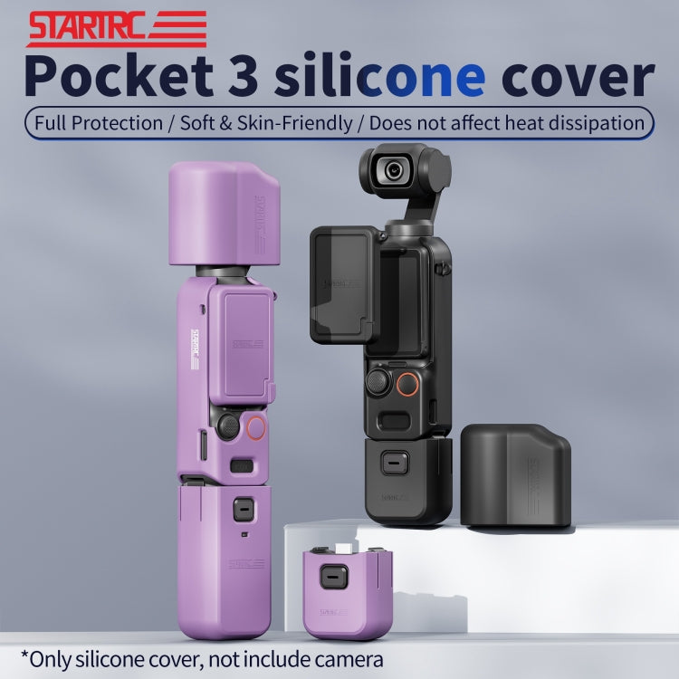 Para DJI OSMO Pocket 3 STARTRC 5 en 1 Cuerpo Lente Mango Pantalla Funda de silicona TPU, 5 in 1 Case
