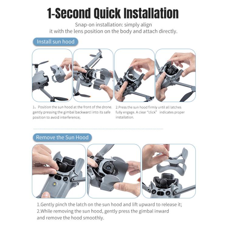 Parasol para gimbal STARTRC para DJI Mini 4 Pro, For DJI Mini 5 Pro