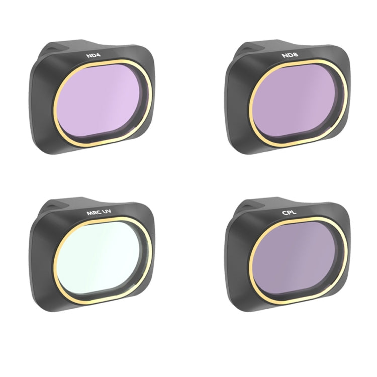 JSR Drone 4 en 1 UV +CPL+ND4+ND8 Filtro de lente para DJI MAVIC mini, UV+CPL+ND4+ND8