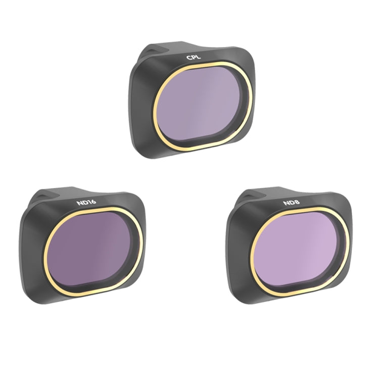 JSR Drone 3 en 1 CPL+ND8+ND16 Filtro de lente para DJI MAVIC mini, CPL+ND8+ND16