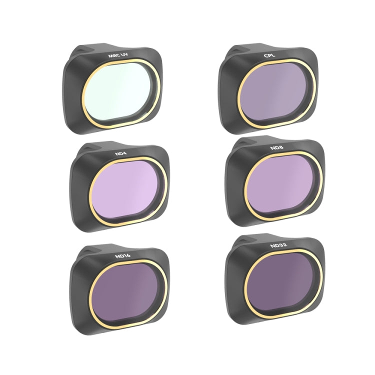 JSR Drone 6 en 1 UV+CPL+ND4+ND8+ND16+ND32 Filtro de lente para DJI MAVIC mini, UV+CPL+ND4+ND8+ND16+ND32
