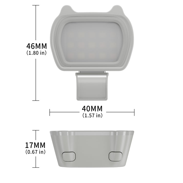STARTRC Luz de relleno magnética universal multifuncional con orejas de gato Luz para selfies de belleza para DJI OM6/OM SE/OM 5/OM4 SE, Fill Light