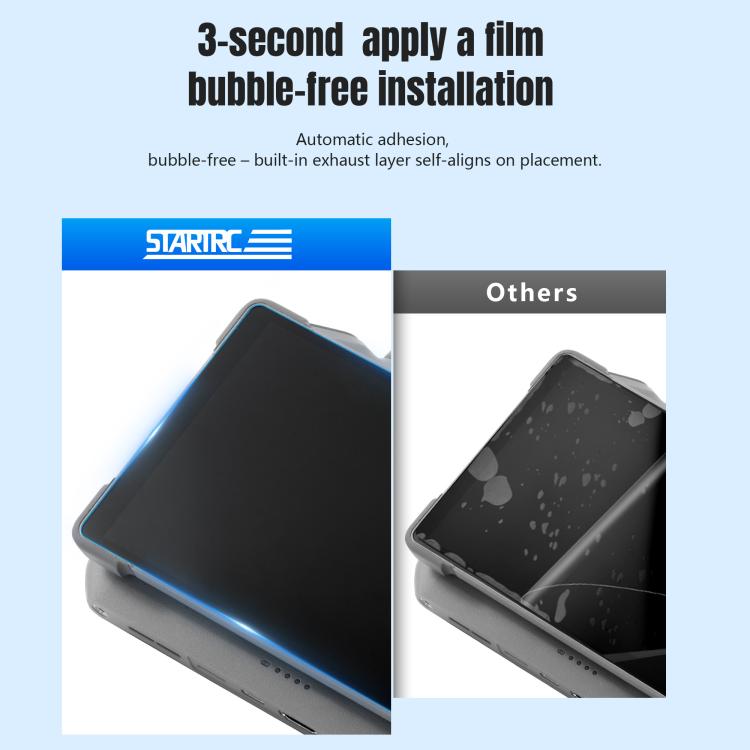 STARTRC 2 láminas de vidrio templado HD para DJI Mavic 4 Pro / RC Pro 2, HD Glass Film