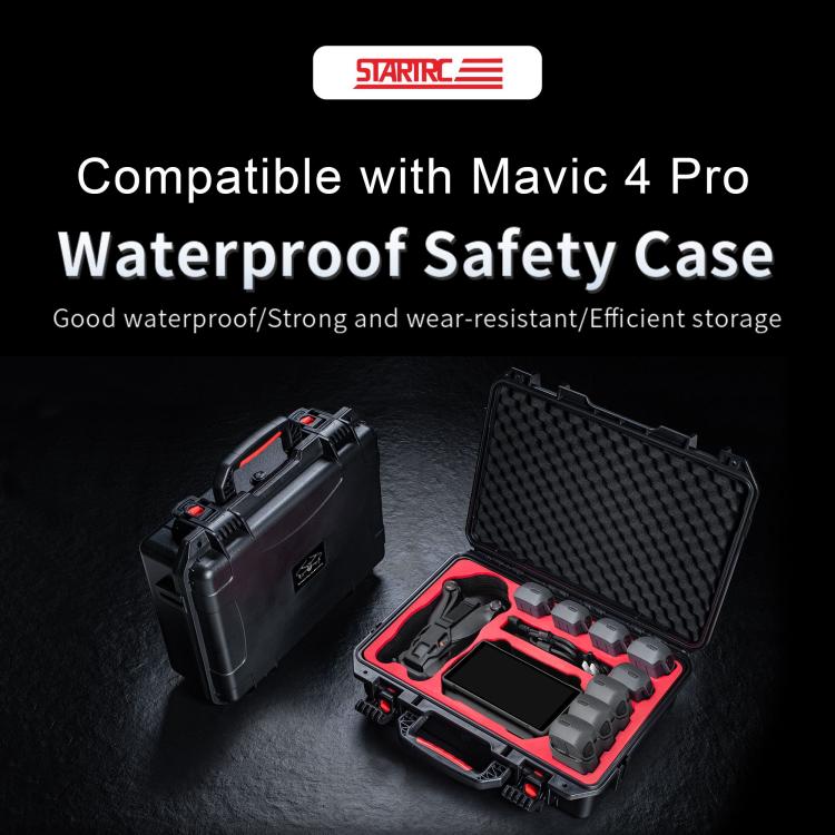 Maleta de almacenamiento impermeable de ABS para DJI Mavic 4 Pro STARTRC, For DJI Mavic 4 Pro