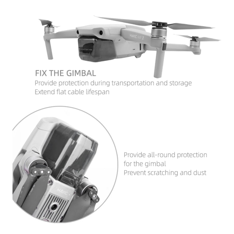 Sunnylife para DJI Mavic Air 2 cubierta protectora de lente de cámara, For DJI Mavic Air 2