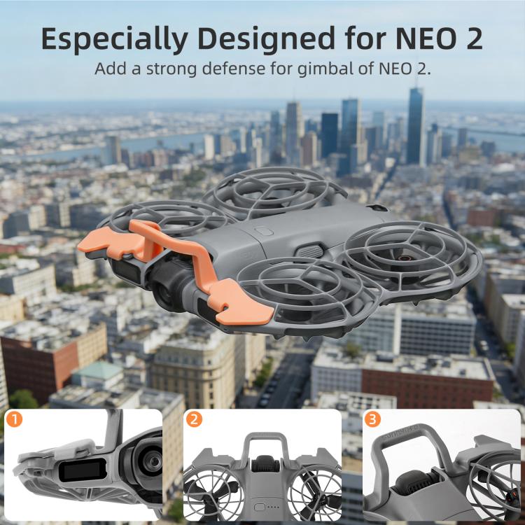 Para DJI Neo 2 Sunnylife Parachoques de cardán de liberación rápida Protector de lente de dron Cámara Barra protectora Soporte de protección a prueba de golpes, For DJI Neo 2