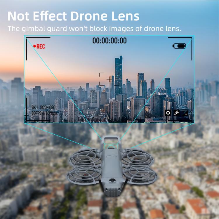 Para DJI Neo 2 Sunnylife Parachoques de cardán de liberación rápida Protector de lente de dron Cámara Barra protectora Soporte de protección a prueba de golpes, For DJI Neo 2