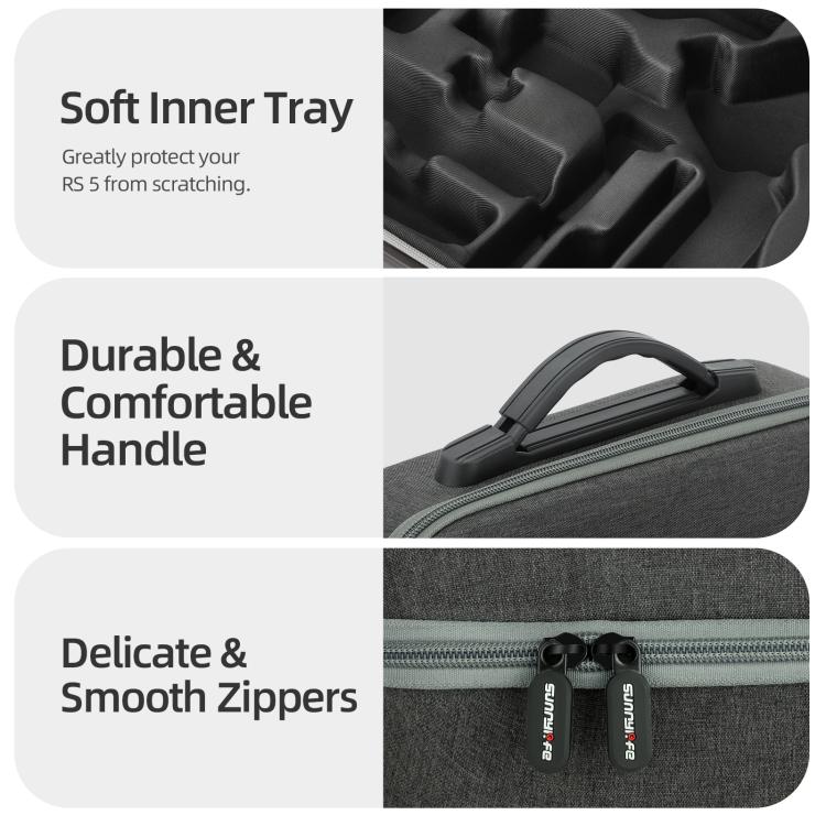 Funda multifuncional Sunnylife para DJI RS 5, bolso de mano, bandolera, bolsa de almacenamiento, For DJI RS 5