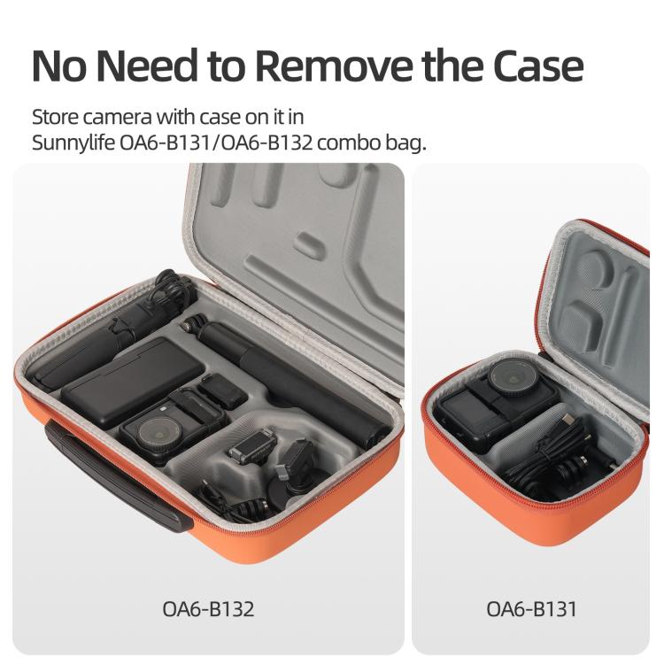 Funda protectora Sunnylife para DJI Osmo Action 6, adaptador de montaje y carcasa con parasol desmontable., For DJI Osmo Action 6