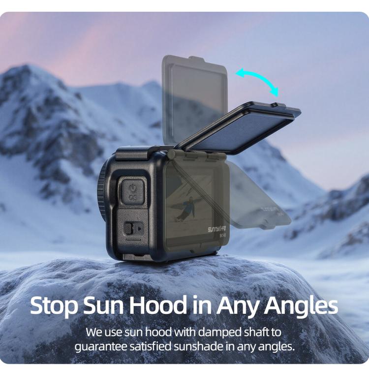 Funda protectora Sunnylife para DJI Osmo Action 6, adaptador de montaje y carcasa con parasol desmontable., For DJI Osmo Action 6