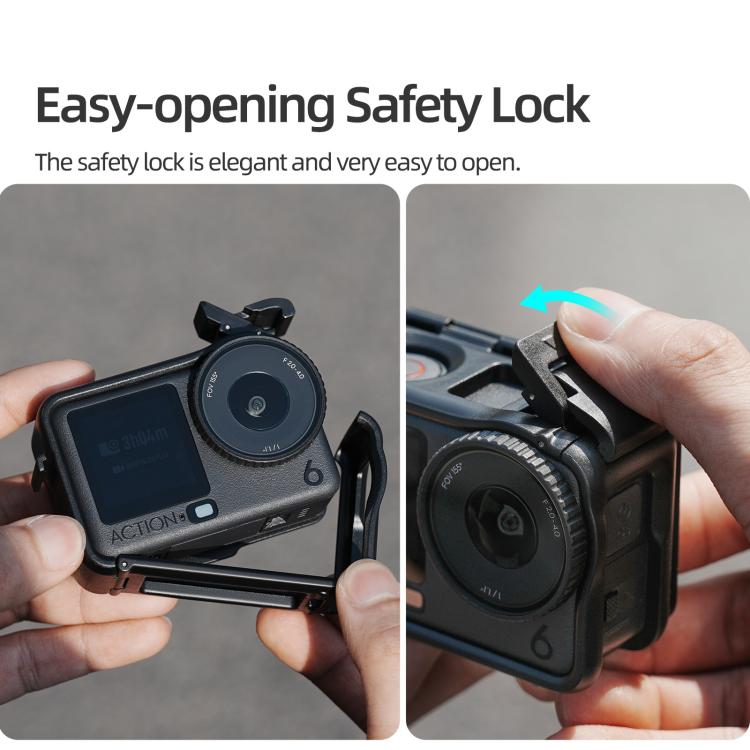 Funda protectora Sunnylife para DJI Osmo Action 6, adaptador de montaje y carcasa con parasol desmontable., For DJI Osmo Action 6