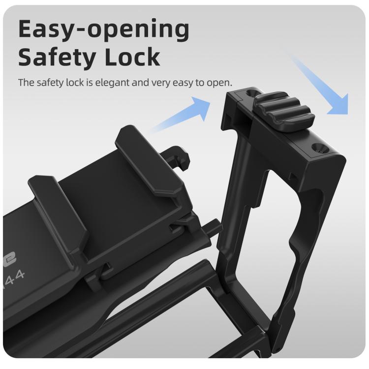 Para DJI Action 6 Sunnylife Marco protector desmontable 2 en 1 y mango para fotografía callejera Empuñadura ergonómica Mango de liberación rápida, For DJI Action 6