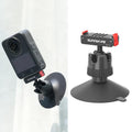 Adaptador de rótula magnética de liberación rápida Sunnylife con soporte giratorio de 360° y ventosa para DJI Osmo 360 / Action 5 Pro / 4 / 3, For DJI Osmo 360 / Action 5 Pro / 4 / 3