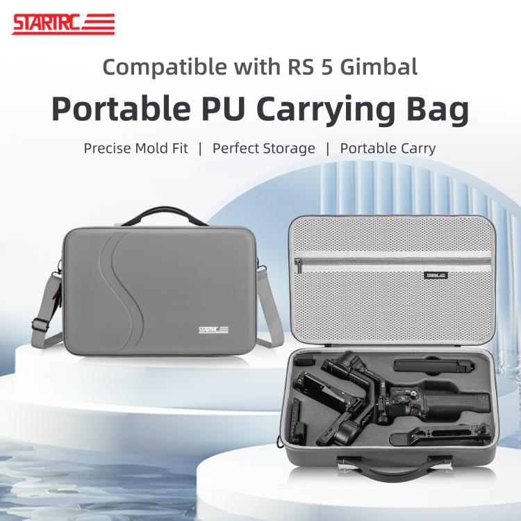 Maleta/bolsa de almacenamiento portátil de PU para DJI RS 5 STARTRC, For DJI RS 5