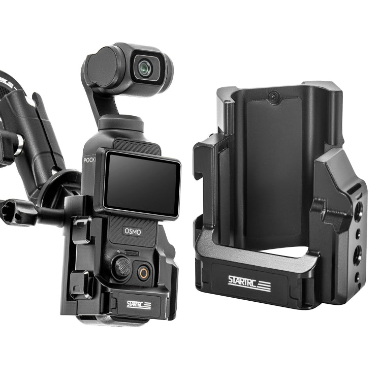 Para DJI OSMO Pocket 3 STARTRC Soporte adaptador de expansión de jaula de marco de protección de metal, For DJI OSMO Pocket 3 Metal Protection Frame
