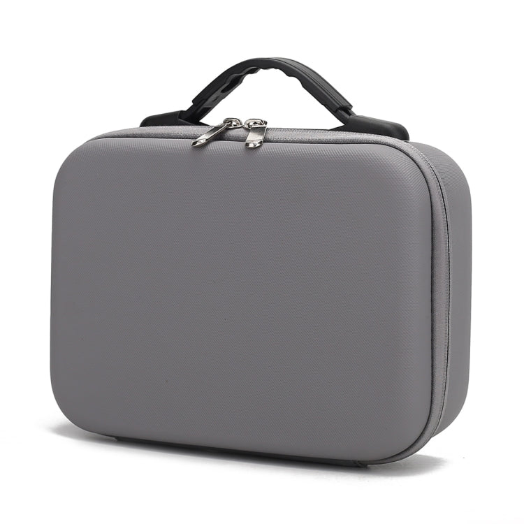 Bolsa de almacenamiento de caja protectora de seguridad portátil de PU a prueba de golpes con textura de diamante para DJI Osmo Mobile 4, Grey