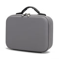 Bolsa de almacenamiento de caja protectora de seguridad portátil de PU a prueba de golpes con textura de diamante para DJI Osmo Mobile 4, Grey