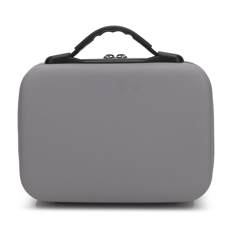 Bolsa de almacenamiento de caja protectora de seguridad portátil de PU a prueba de golpes con textura de diamante para DJI Osmo Mobile 4, Grey