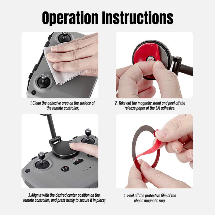 Soporte magnético para teléfono para control remoto DJI RC-N STARTRC