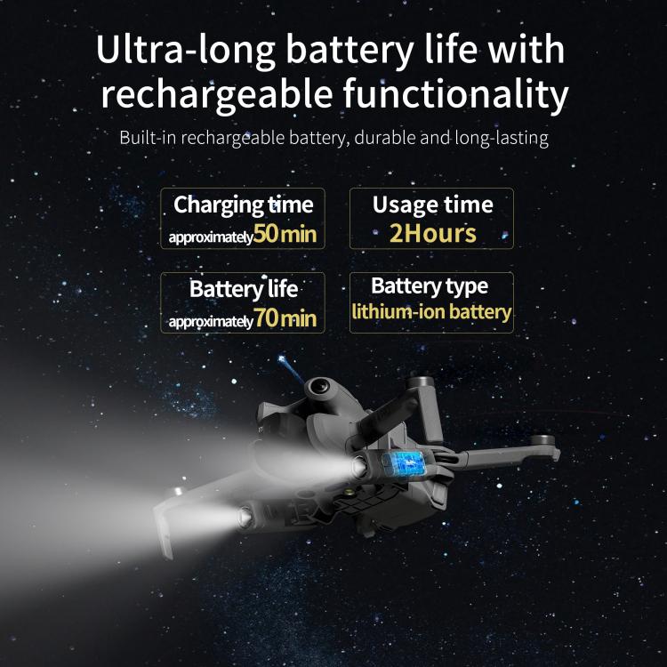 Para DJI Mini 4 Pro STARTRC Luz de búsqueda de navegación nocturna Linterna LED Recargable Luz de señal de iluminación, For DJI Mini 4 Pro